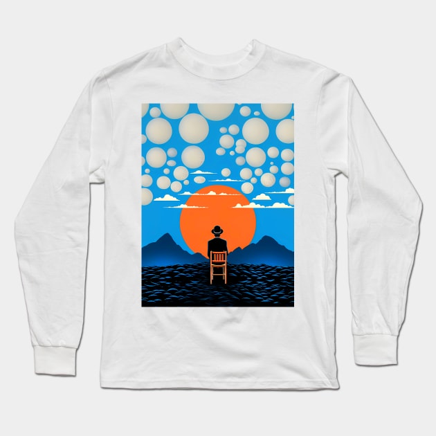 Tranquility - Contemplation: Forever is in the Moment Long Sleeve T-Shirt by Puff Sumo